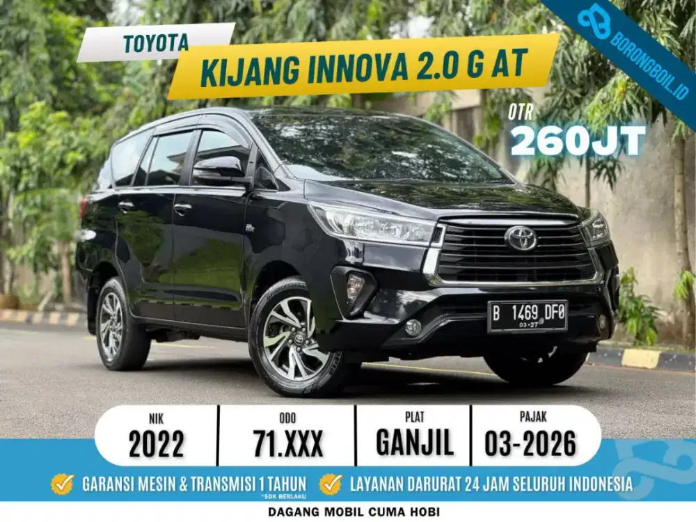 Toyota Innova G 2.0 AT 2022