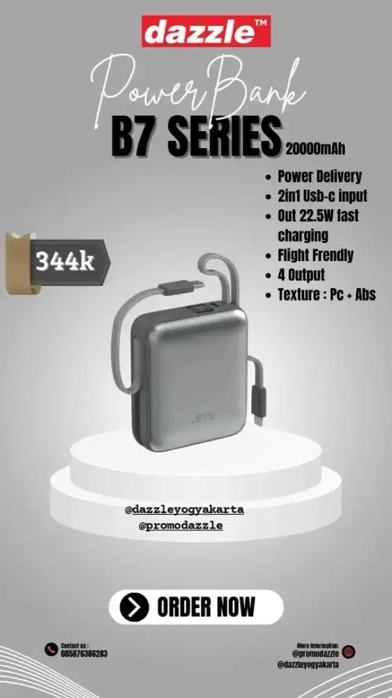 powerbank jete b7 20000mAh