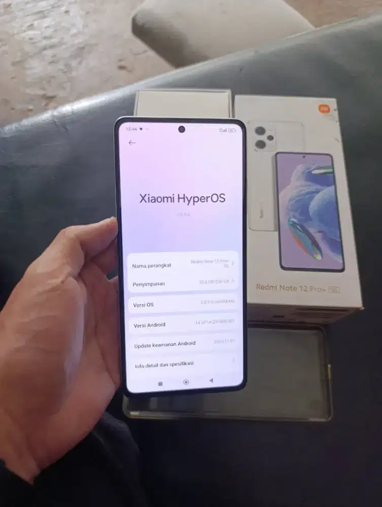 Redmi note 12 Pro 5G Nfc ram 8/256 gb fullset orian mulus nominus