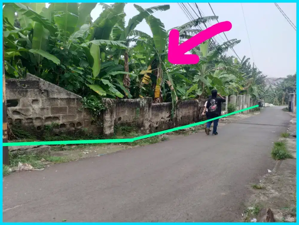 Tanah 1072m² murah belakang pasar Tradisional