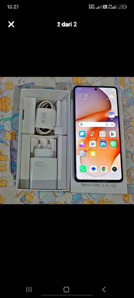 Redmi note 12 Pro 5G Nfc ram 8/256 gb fullset orian mulus nominus