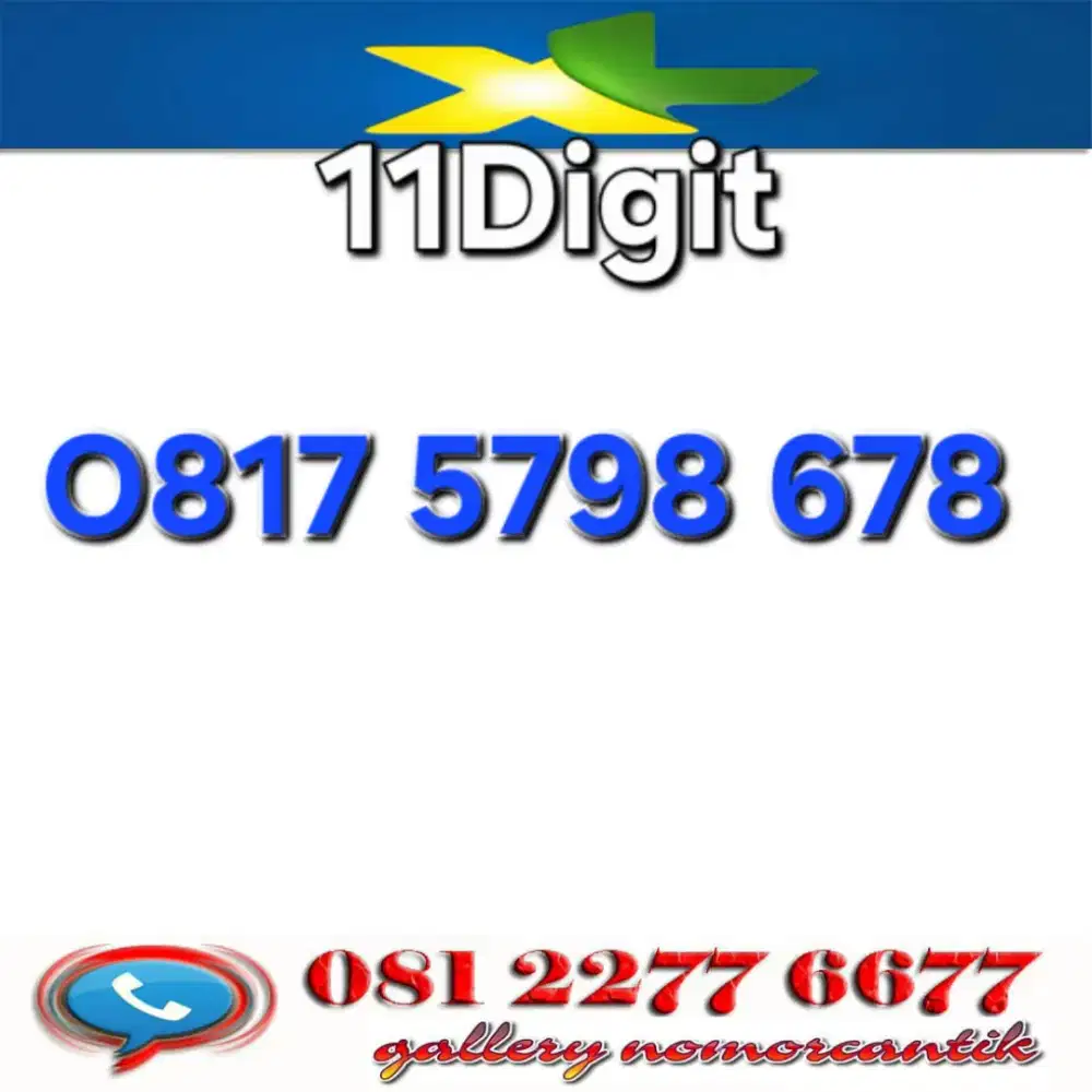 Nomor xl 11digit 678