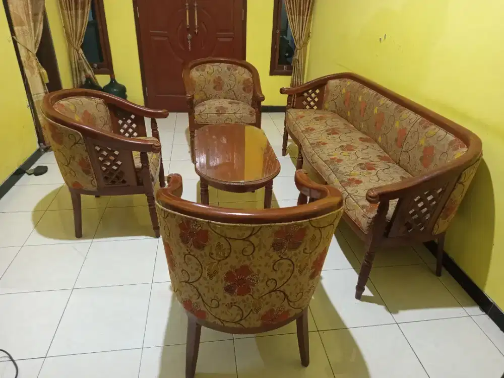 Sofa set kayu jati jepara