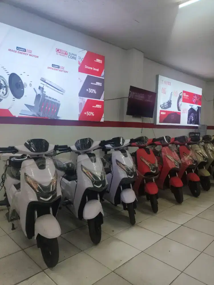 SEPEDA LISTRIK UWINFLY D65 ADV, 3 SEAT, BARANG BARU BERGARANSI RESMI!!