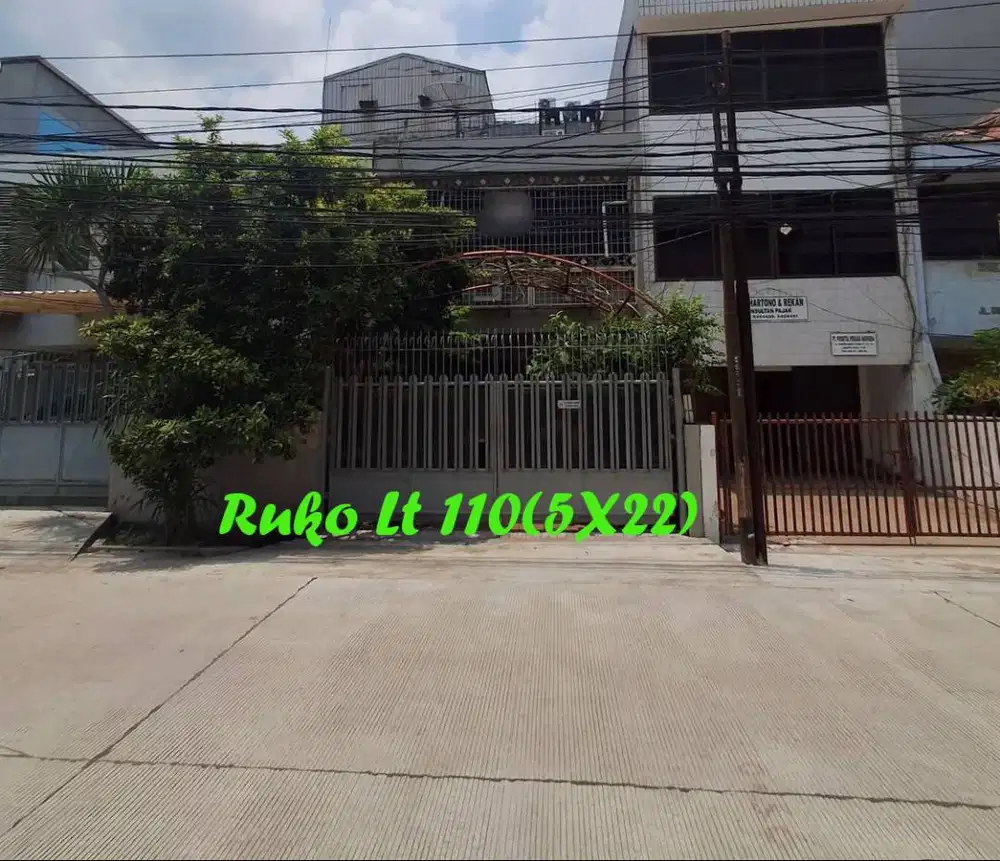 Dijual Ruko Panjang 22 meter di Sunter Siap Huni Lokasi Strategis
