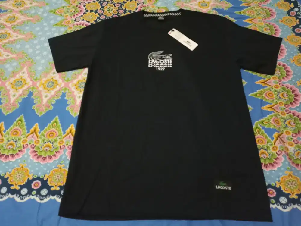 Baju Pakaian Atasan Kaos T Shirt Lacoste Gratis 1