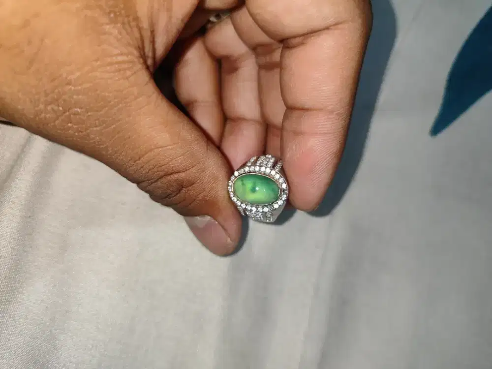 Natural Ijo Garut Ohen Kristal Giwangg