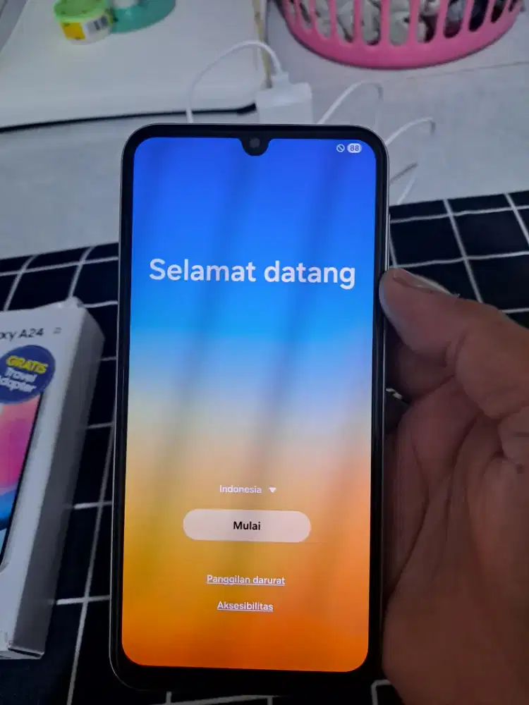 Samsung galaxy A24 silver