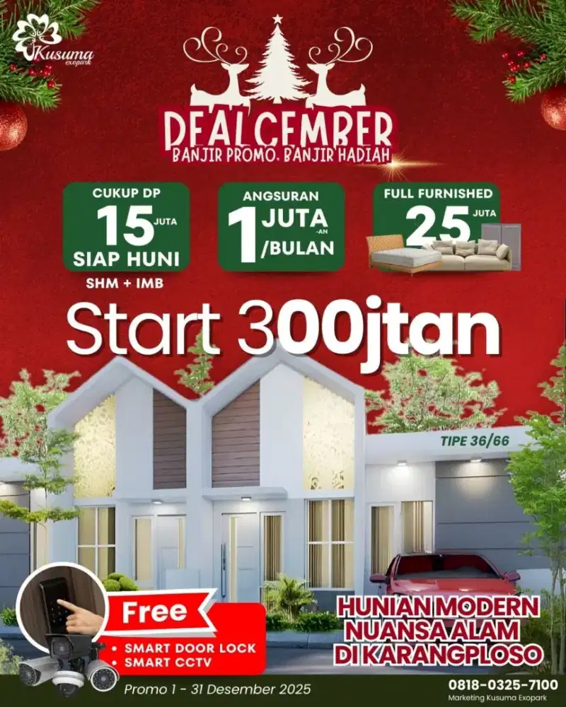Rumah Indent Bangun 300 jutaan