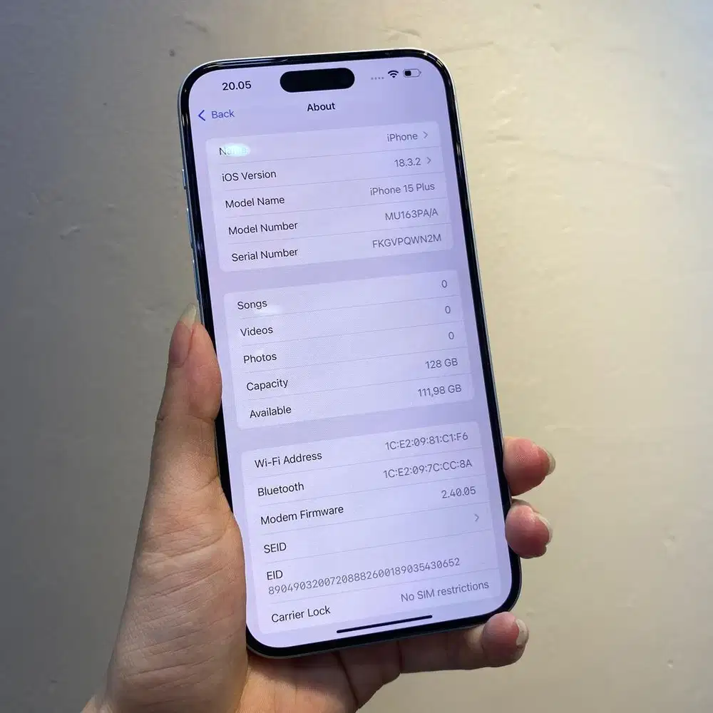 Iphone 15 plus 128 ibox like new