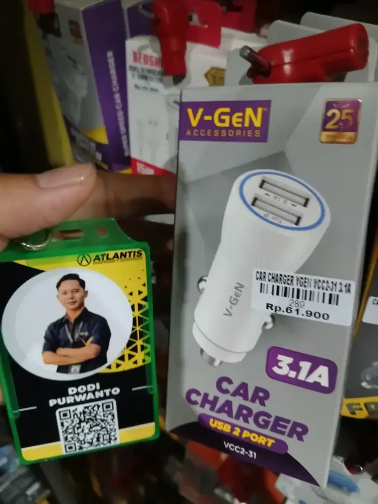 CAR CHARGER VGEN VCC2-31ATLANTIS DAHSYAT