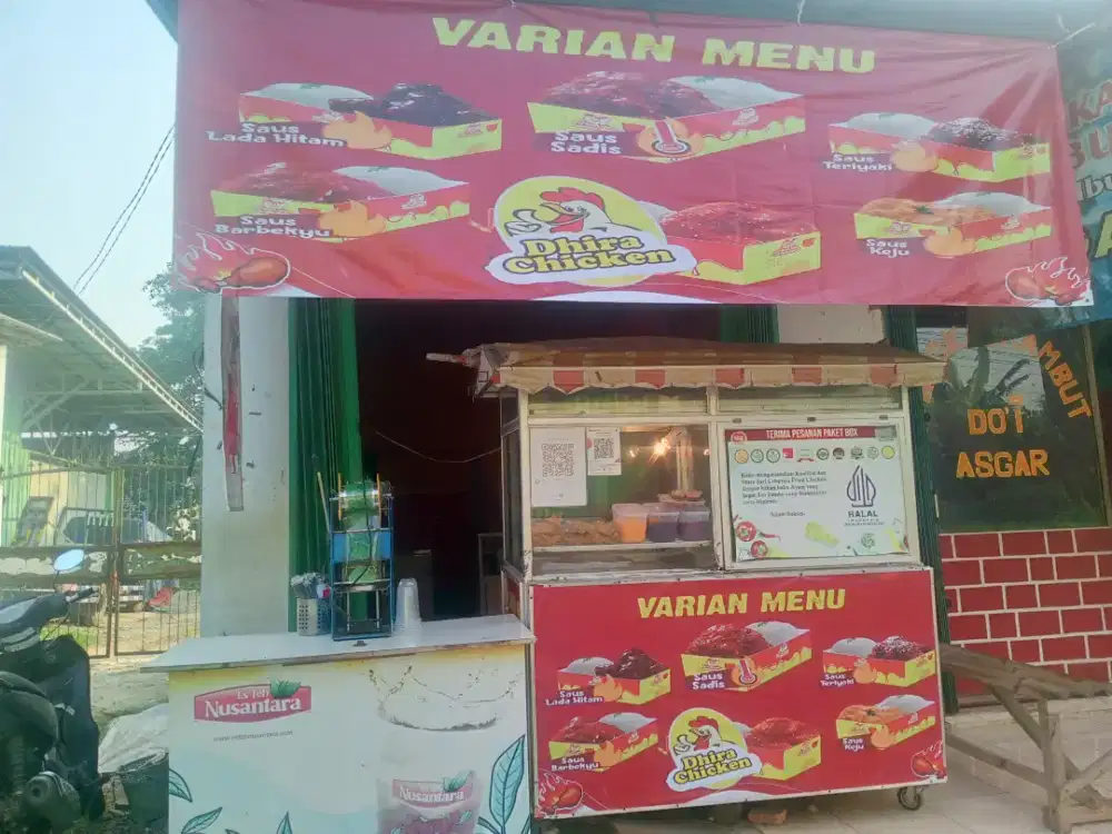 gerobak fried chicken ukuran jumbo