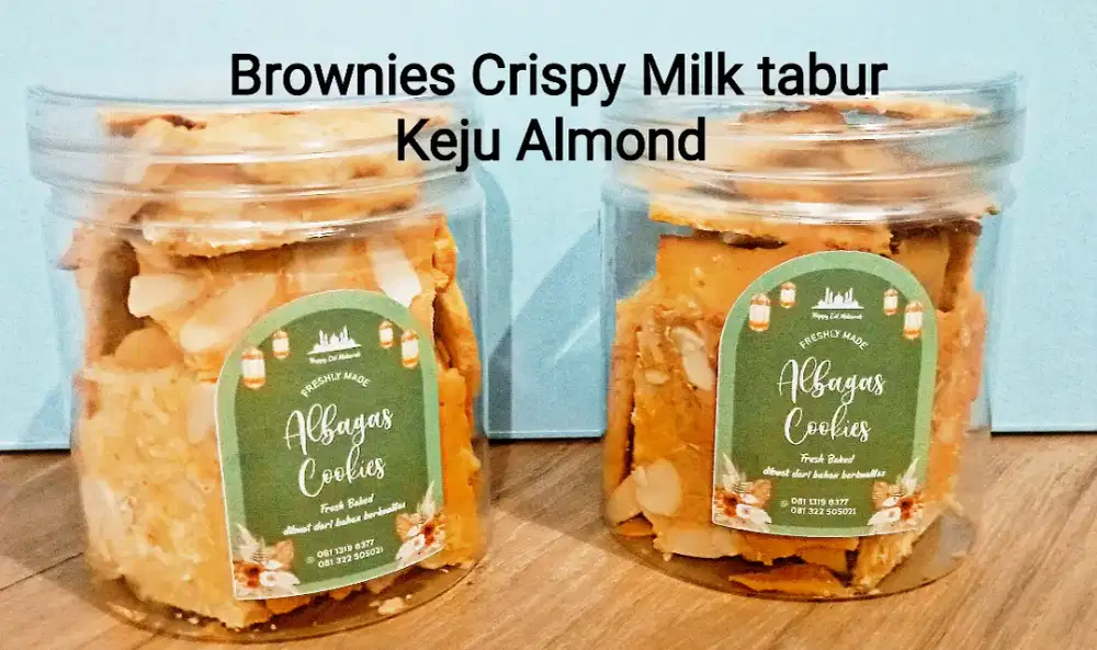 Brownies Crispy Tabur Keju Almond