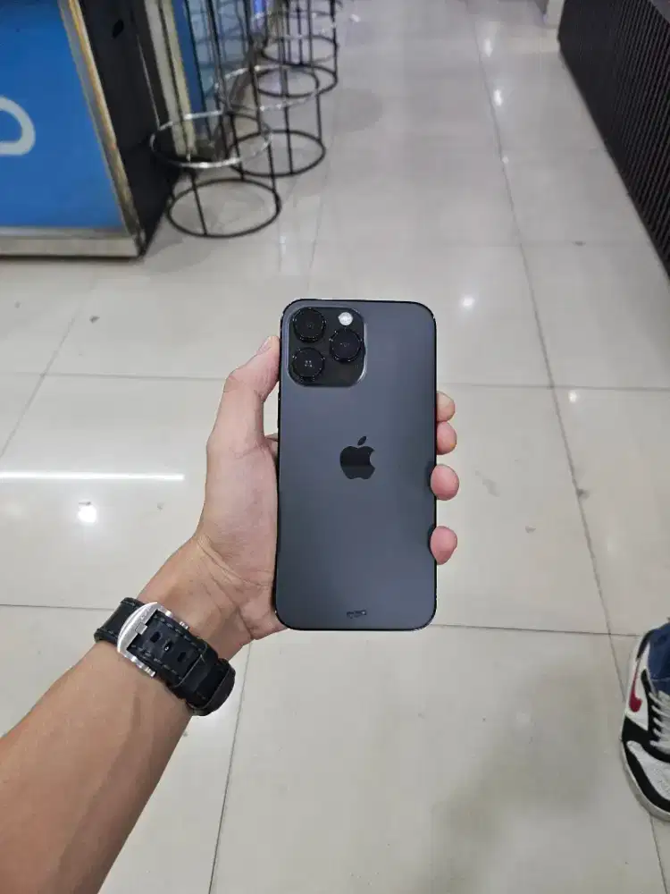 iPhone 14 ProMax 128gb Black , ex iBox, bh 94% , lengkap Ori