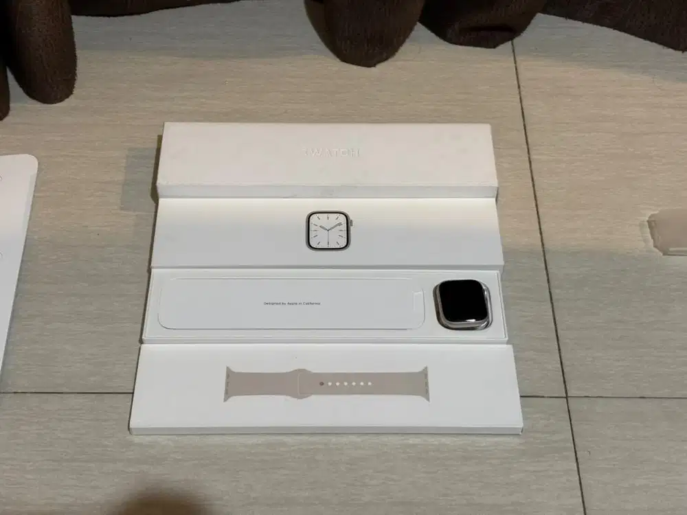 Apple Watch Series 7 45mm Starlight ibox garansi on BH 100%