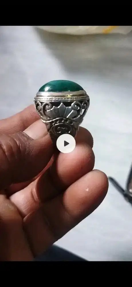 batu cincin Bacan perak