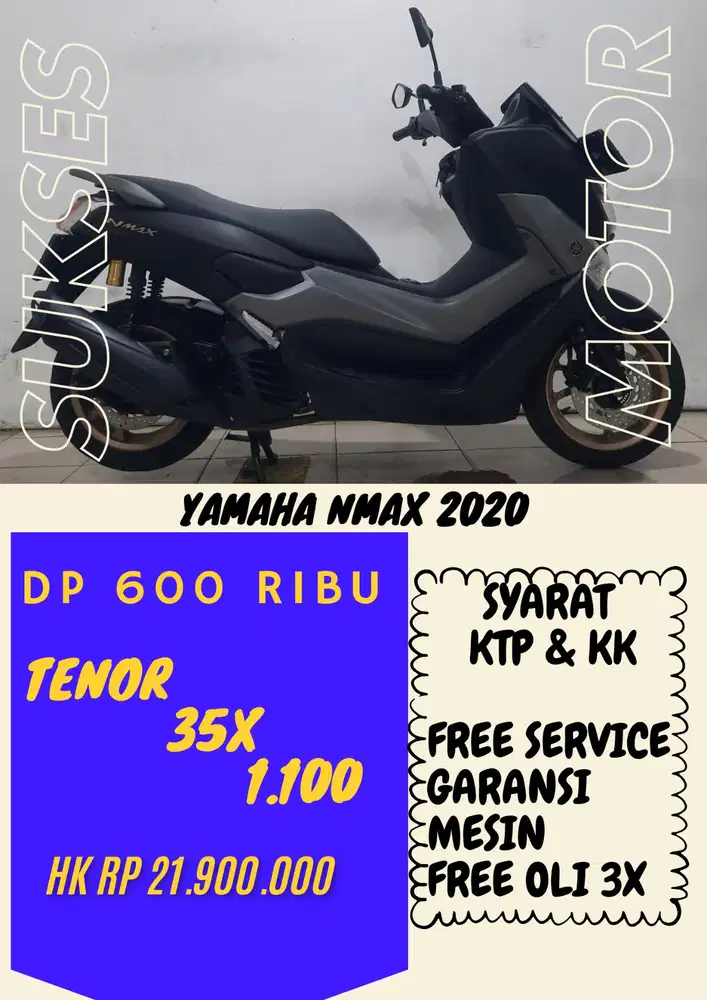 PROMO AKHIR TAHUN DP MURAH YAMAHA NMAX2020 DP 600RIBU BISA CASH/KREDIT