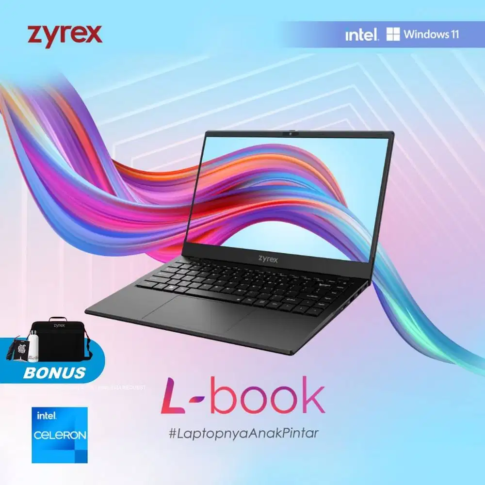 JUAL LAPTOP ZYREX L-BOOK BEKAS 3 MINGGU PAKAI