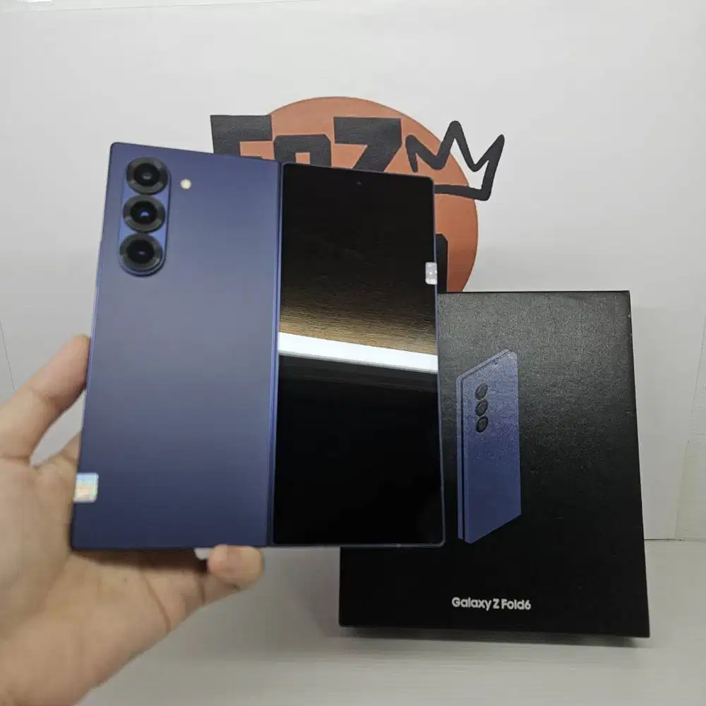 Samsung Z Fold 6 FULLSET Navy 12/256GB Sangat Mulus No Minus