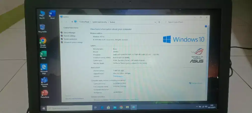 Laptop Asus sudah ssd super ngebut