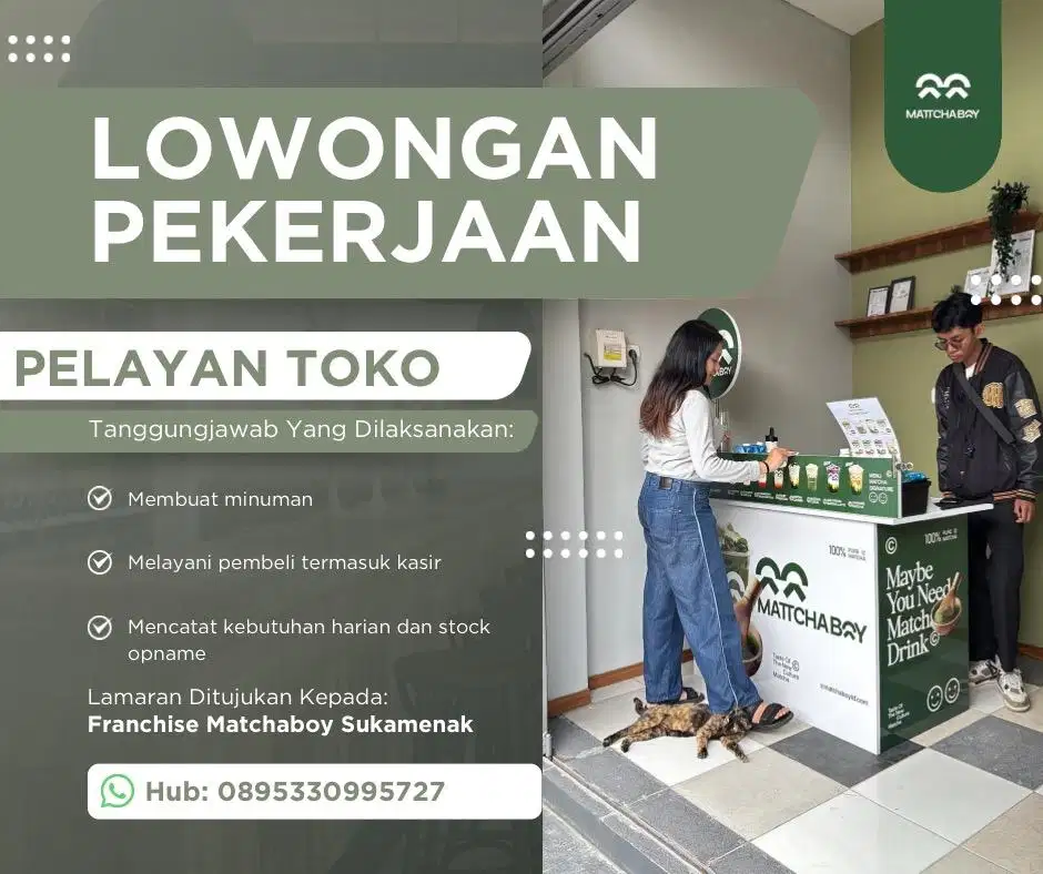 LOWONGAN PELAYAN TOKO MINUMAN