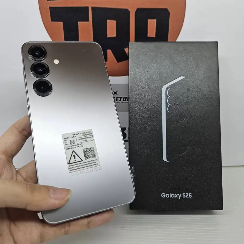 Samsung S25 12/256GB Silver Fullset LIKE NEW Ex SEIN RESMI