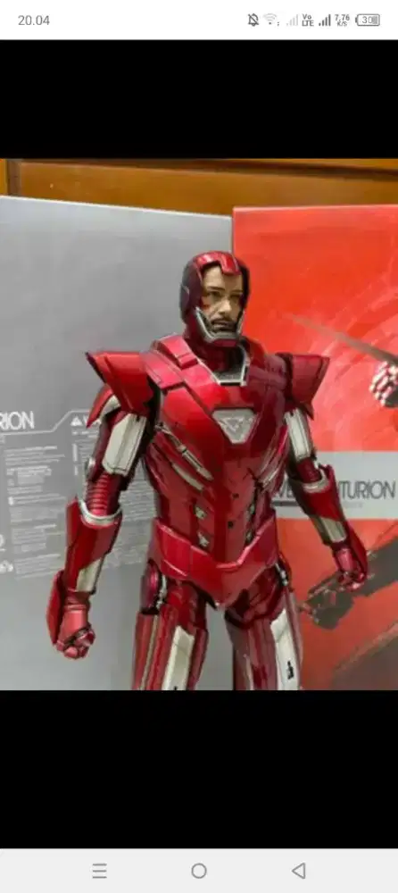 jual hot toys iron man 3 silver centurion mms 213