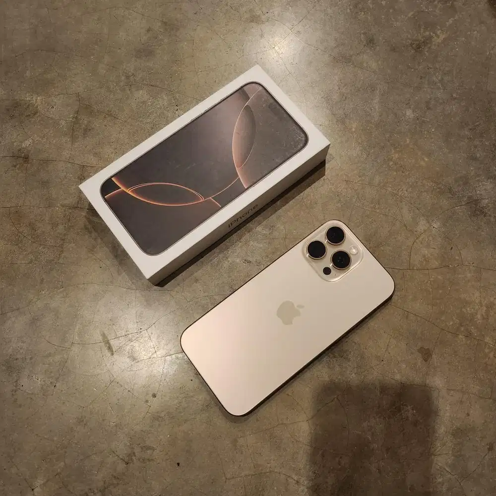 iPhone 16 Pro Max 512GB Inter Dessert Titanium Like New Ex Pribadi !