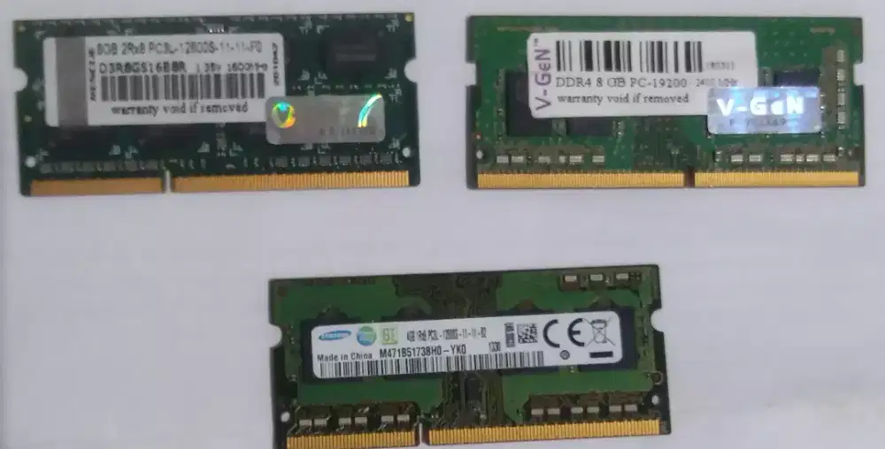 Memory SoDim DDR3 dan DDR4