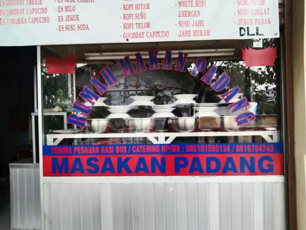 PERLENGKAPAN RUMAH MAKAN PADANG (BORONGAN)