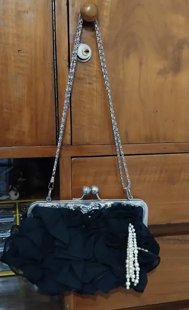 Jual tas pesta hitam cantik