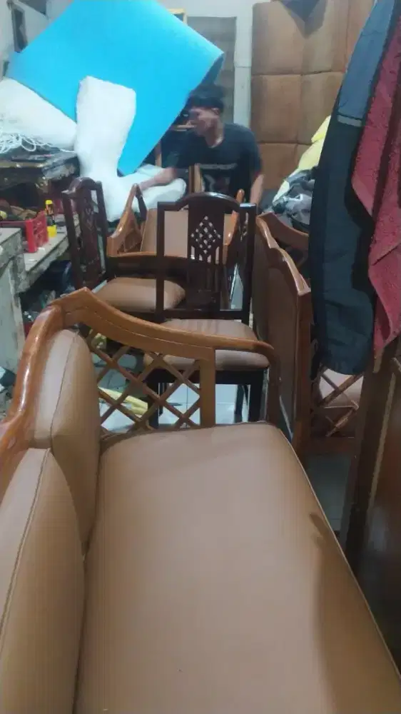 Jasa sevice sofa, ganti kain sofa