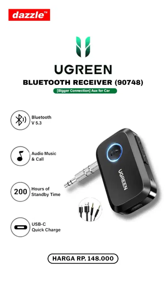 UGREEN BLUETOOTH RECEIVER (90748)