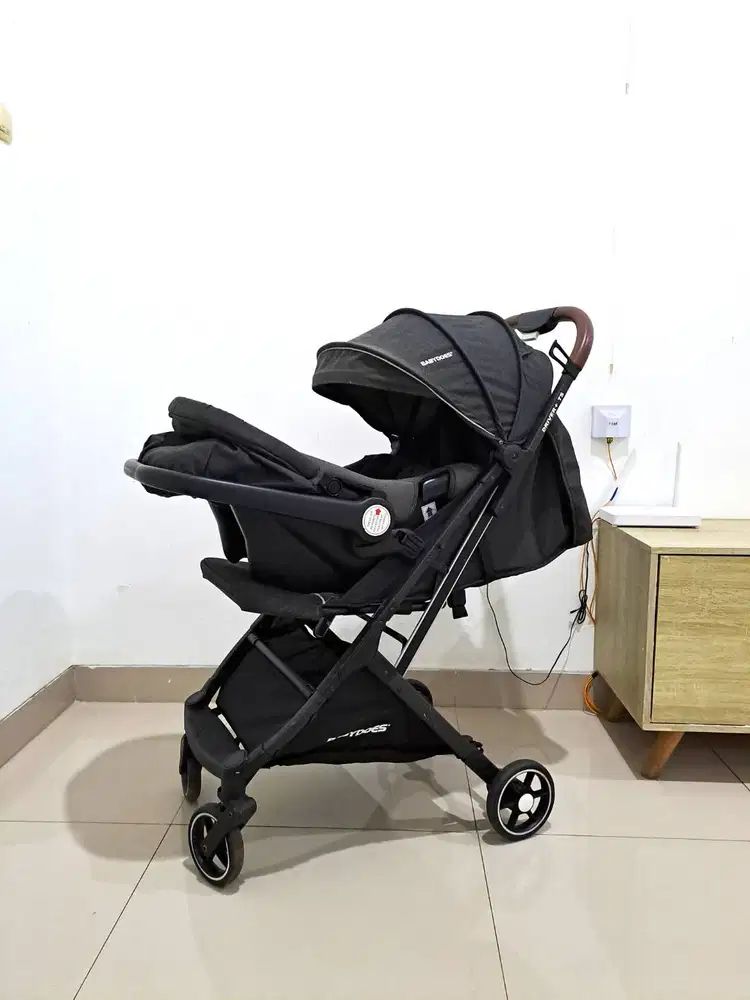 Stroller + Car Seat Babydoes Driver+ TS, Stroller Bayi Lipat usia 0-3