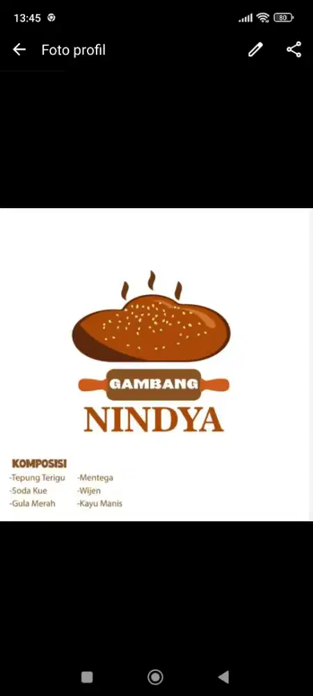 Jual kue Gambang nindya