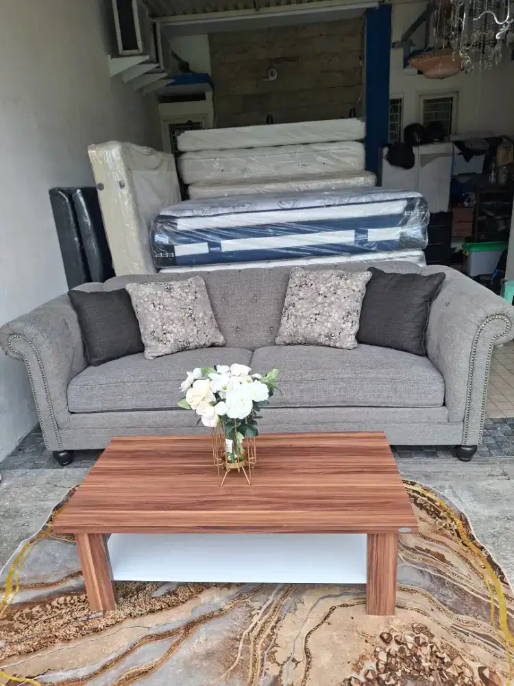 Sofa Informa Ashley set Meja Informa Bantal Bulu Angsa 3 sheater