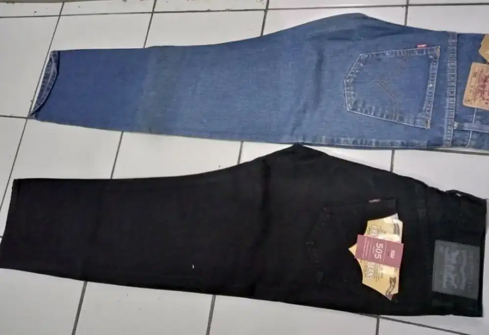 jual celana Levis hitam 505 vietnam ukuran standar.