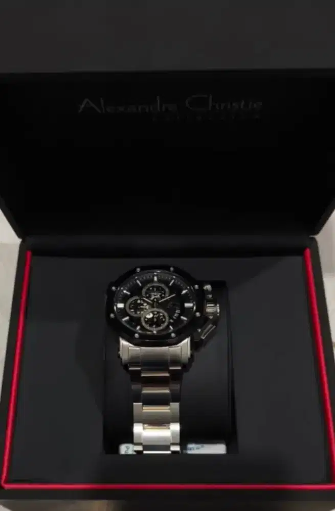 Jam alexandre christie jarang pake komplit ada kartu garansi dus lngkp