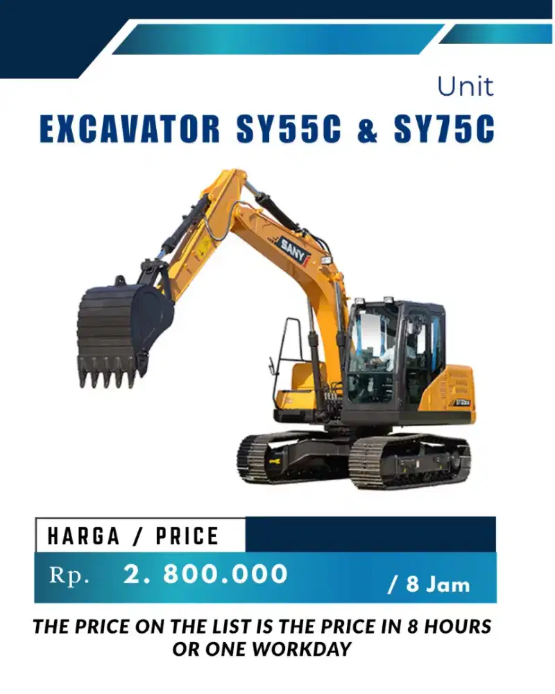 FOR RENT!!! Excavator Pc 55,60,75