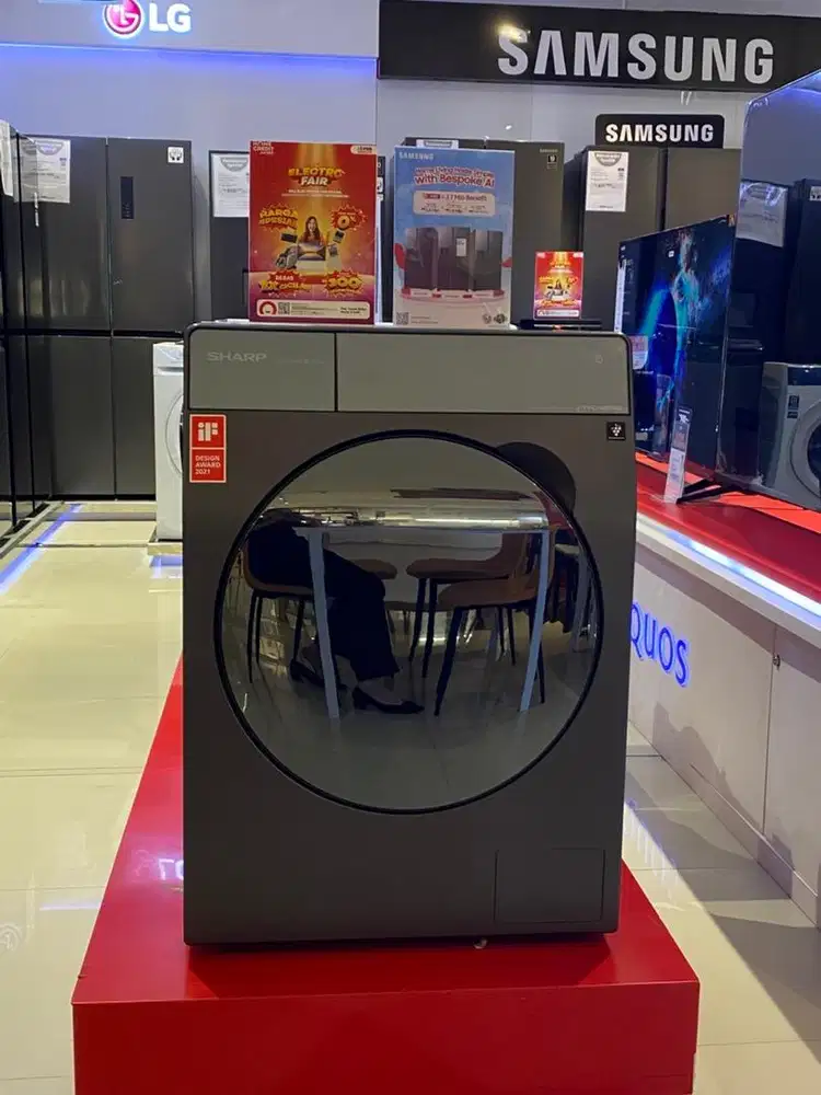 mesin cuci sharp drayer 10.5/7kg