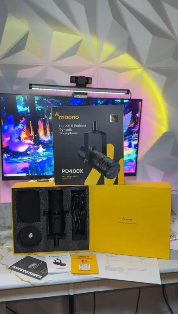 Maono PD400X Microphone Mic Dynamic USB & XLR Podcast broadcast