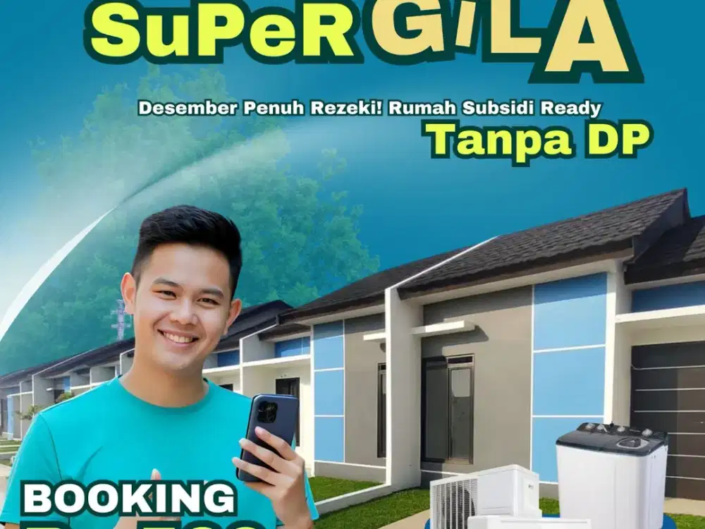 PERUM SUBSIDI FREE AC DAN MESIN CUCI TANPA DIUNDI DP 0