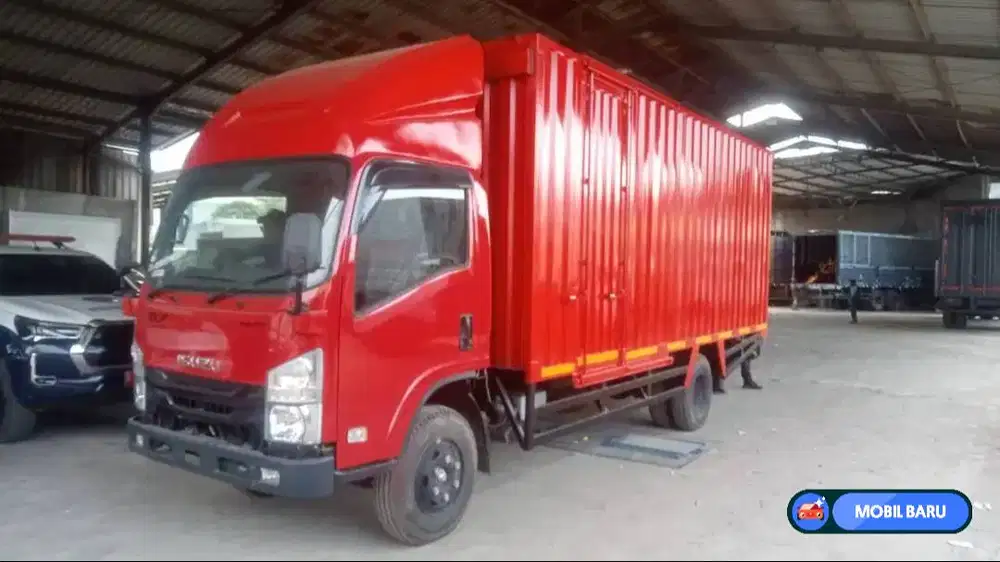 [Truck Baru] isuzu nmr long truk box besi cdd kredit dibantu