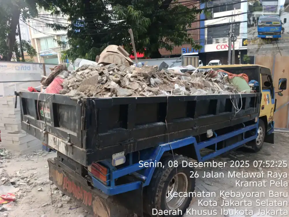 Jasa buang puing dan tanah