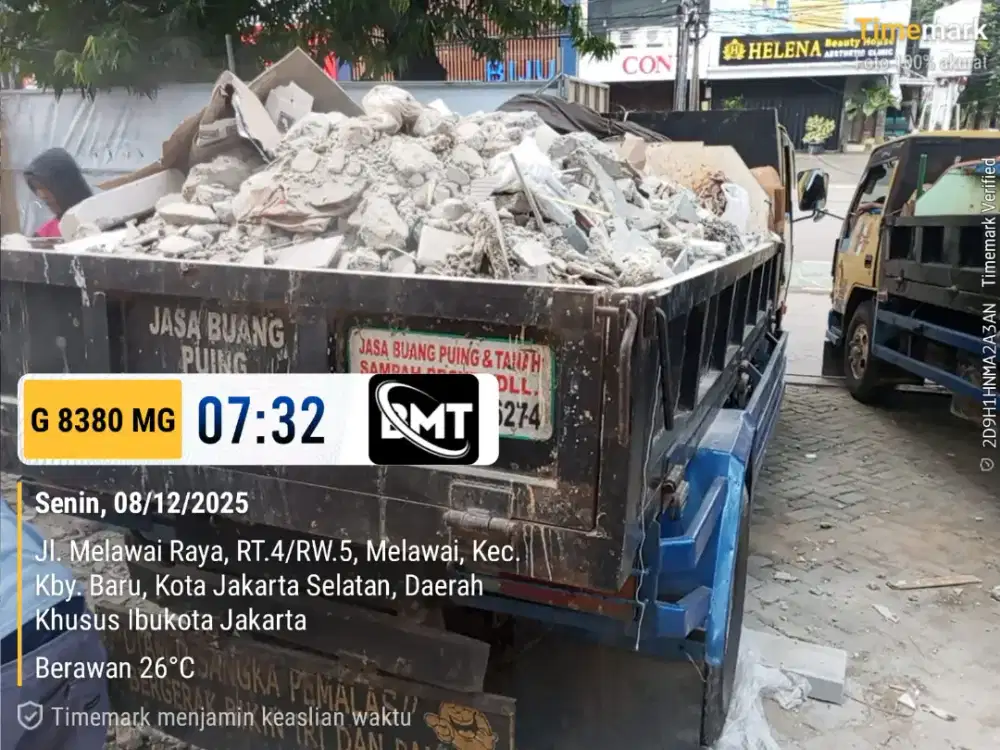 Jasa buang puing dan sampah