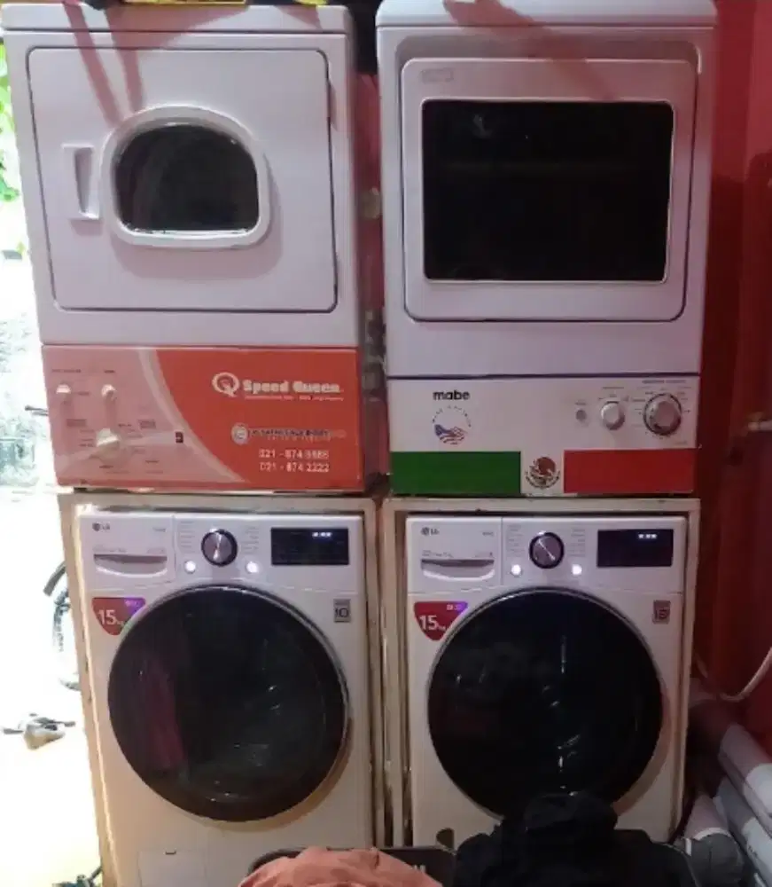 Dijual 2 set mesin Cuci LG Dan drayer