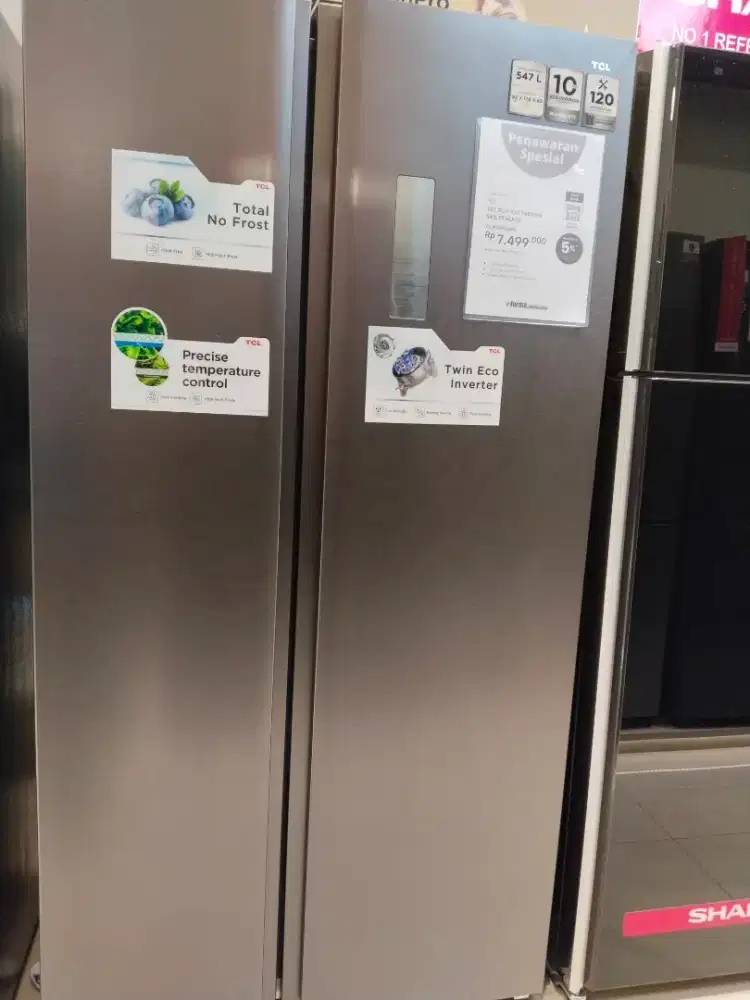 KULKAS TCL SIDE BY SIDE 547LTR