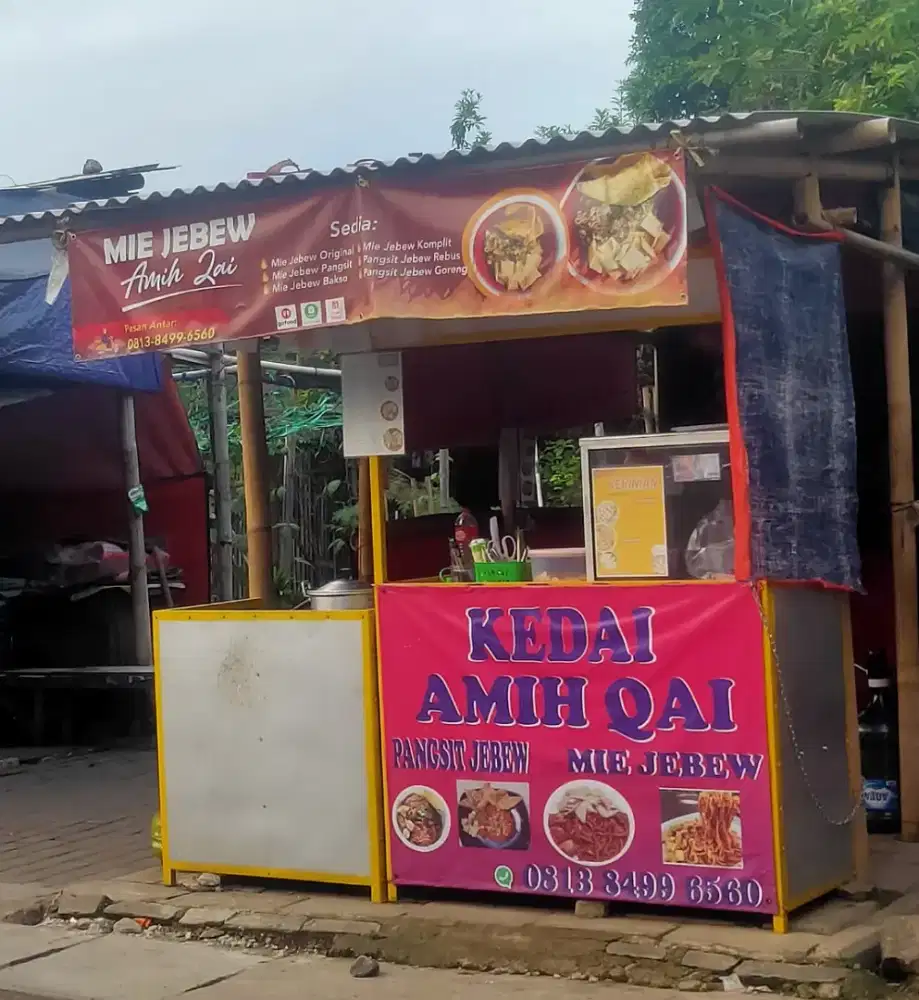 Stand Bekas jual mie jebew