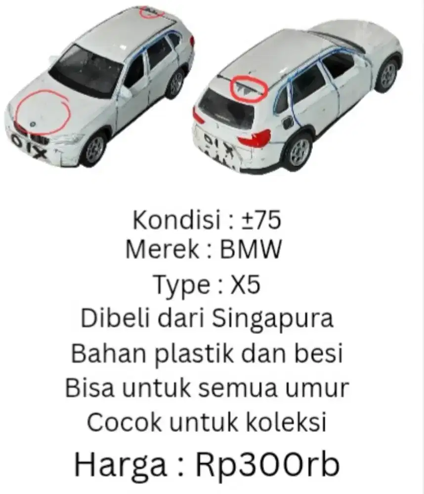 Miniatur mobil BMW X5