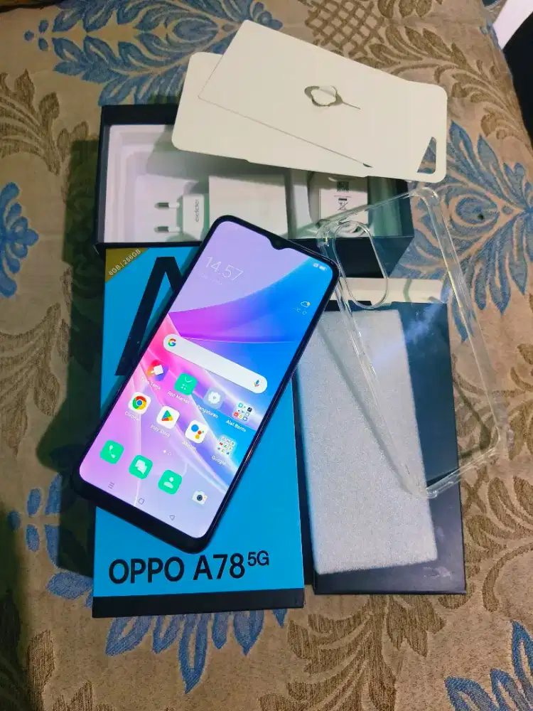 Oppo A78 Fullset Ram 8/256GB Jaringan 5G